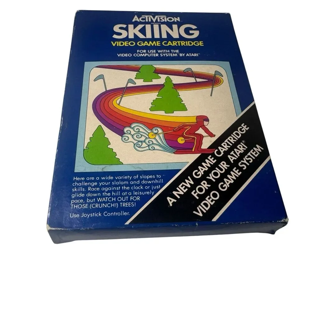 Skiing Atari 2600 Complete Vintage Activision Game Manual Box Original Complete